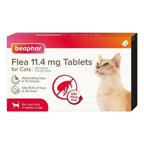 Beaphar cat flea tablets fast - tablets,