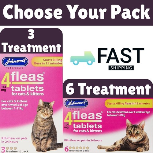 Johnsons vet 4fleas tablets - johnsons,
